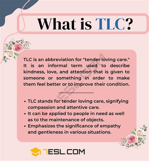 TLC Meaning: What Does TLC Stand For? • 7ESL