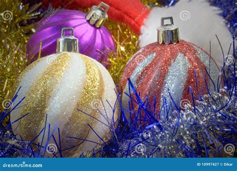 Christmas spheres stock image. Image of glass, lilac - 10997427