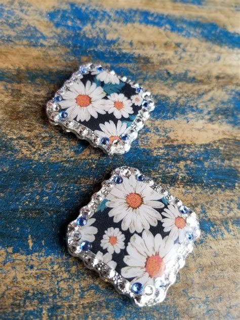 Daisy Concho Flower Concho Custom Conchos Floral Conchos | Etsy