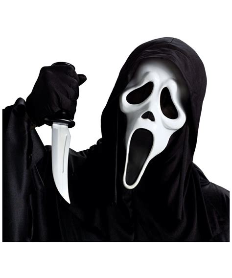 Adult Ghost Face Mask - Scary Halloween Costume Mask
