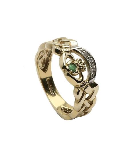 Emerald CZ Claddagh Ring | Claddagh Rings