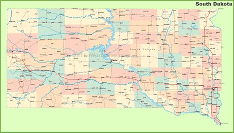 South Dakota Map With Cities And Towns – Verjaardag Vrouw 2020