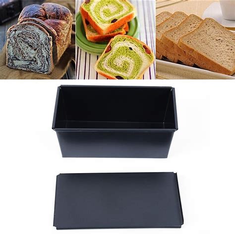 Nonstick Rectangle Bread Loaf Baking Pan With Lid — Kitchen Groups