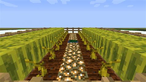 Semi-Automatic Melon Farm Minecraft Project