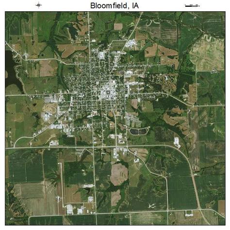 Aerial Photography Map of Bloomfield, IA Iowa