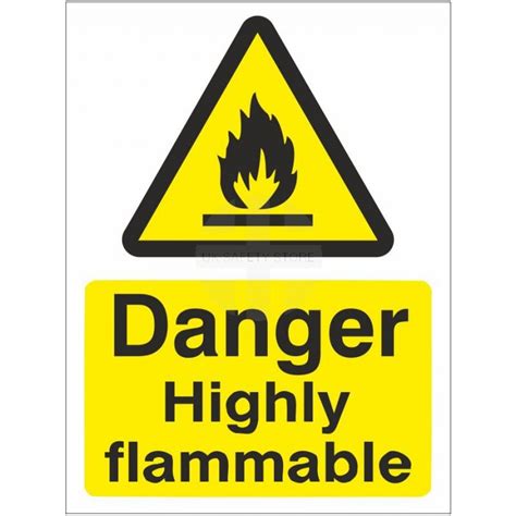 Danger Highly Flammable Sign | UK Safety Store