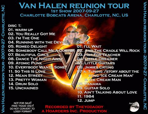 September 27 2007 - Van Halen Bootleg Discography