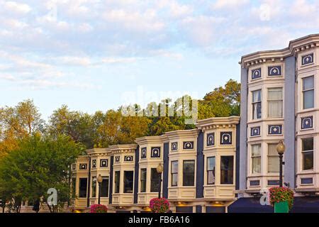 Colorful row houses Georgetown Washington D.C Stock Photo: 21980482 - Alamy