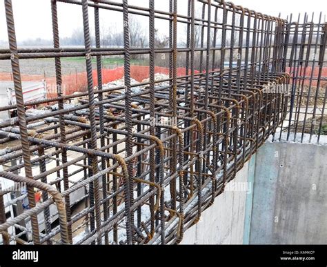 Bridge construction concrete Stock Photo - Alamy