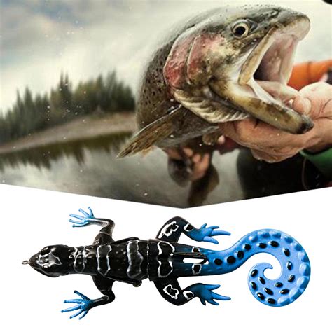 13cm 20g Fishing Lure Realistic Appearance Highly Detailed Painting Bright Colors Gecko Soft ...