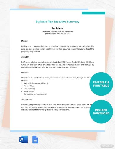 Business Plan Executive Summary - 9+ Examples, Format, How to Write, Pdf