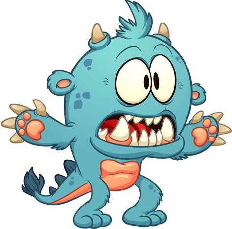 Scary Monster Cartoon Clipart | Free download on ClipArtMag