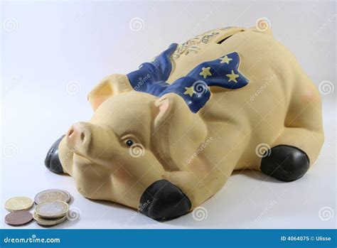 Pig money box stock image. Image of banknote, save, investment - 4064075