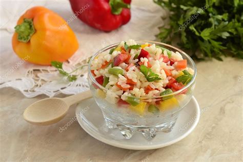 Steamed rice with vegetables Stock Photo by ©lada10 54180507