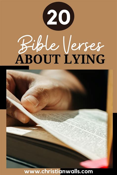 20 Bible verses about Lying (Learn to stop the destructive habit) – Christian Walls