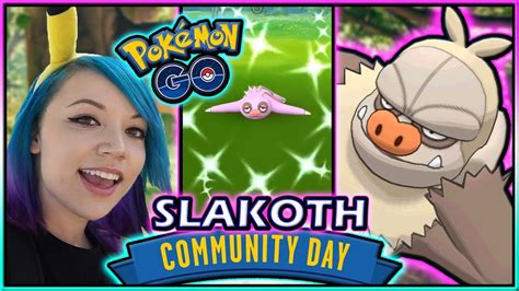 SHINY SLAKOTH COMMUNITY DAY POKÉMON GO! - Pokemon