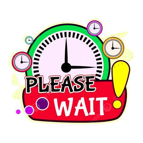 Please Wait Clipart