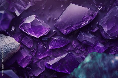 Amethyst Violet Gemstone Background - Gemstones Textures Backdrop ...