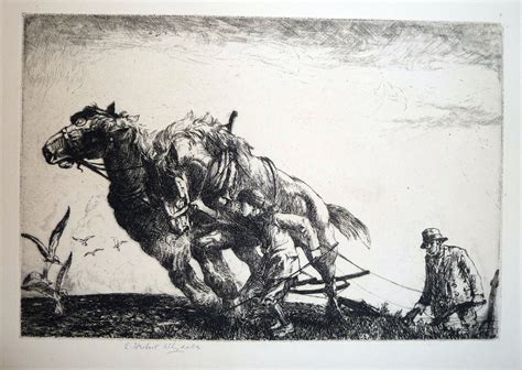 Ploughing with Horses | Woodcut art, Farm art, Illustration techniques