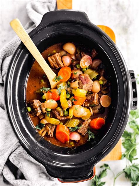 Keto Beef Stew (Slow Cooker or Oven) Recipe - THM S, Keto, Low Carb