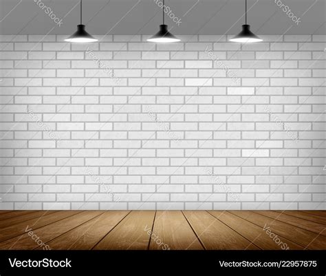 White brick wall background Royalty Free Vector Image