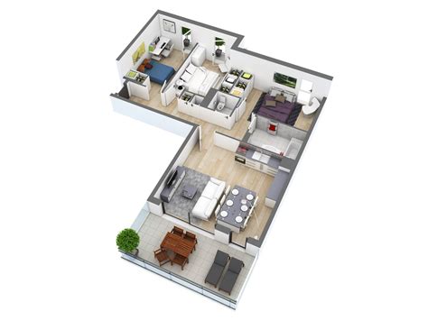 25 More 3 Bedroom 3D Floor Plans | Architecture & Design