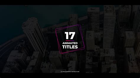 17 Animated Titles - Motion Graphics Templates | Motion Array