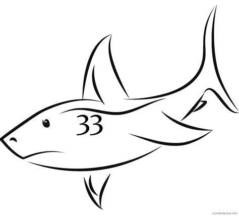 Clipart shark outline, Clipart shark outline Transparent FREE for ...