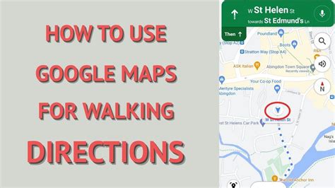 How To Use Google Maps Walking Directions (Updated) - YouTube