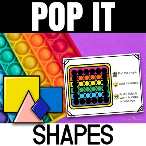 Kindergarten Shapes Preschool Pop It Activities | Made By Teachers