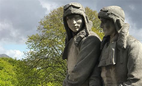 Historic statue of pilots, Alcock and Brown, moved to Brooklands ...