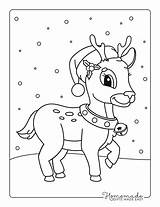 Reindeer Coloring Pages For Kids sketch template