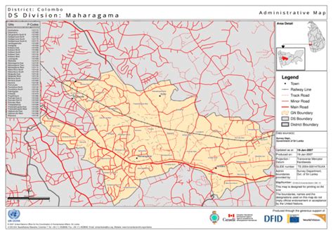 Sri Lanka: Administrative Map - Colombo District - DS Division: Maharagama - Sri Lanka | ReliefWeb