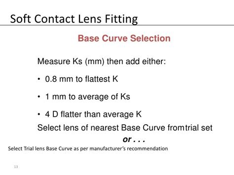 Soft Contact Lens Fitting