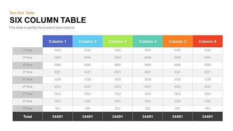 Powerpoint Table Templates