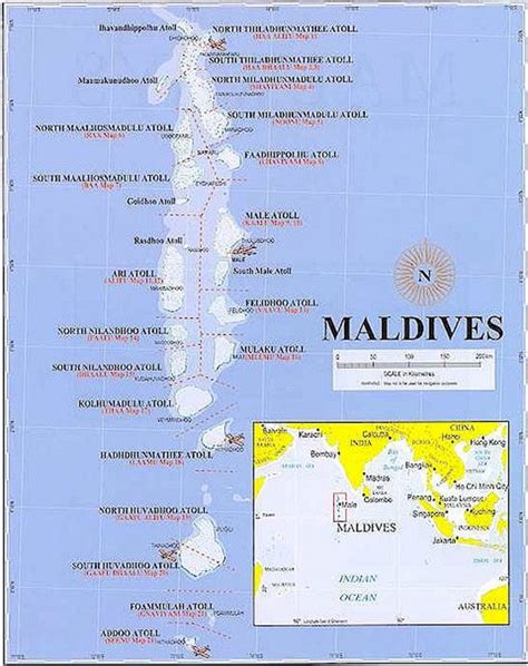 Maldives Map - Maldives