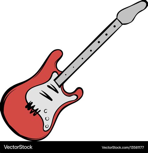 Electric Guitar Icon, Cartoon Style Stock Vector Colourbox ...