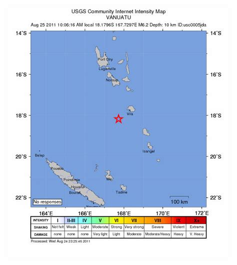 Vanuatu - Earthquake Magnitude 6.2 - 24th August -- Earth Changes -- Sott.net