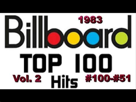 Billboard's Top 100 Songs Of 1983 Part 2 #100 #51 - YouTube