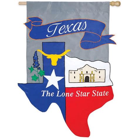 Texas State Sculptued Appliqued House Flag | Outdoor flags, Evergreen flags, Lone star state