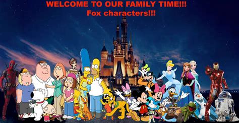 Welcome to Disney, Fox characters!! by HomerSimpson1983 on DeviantArt