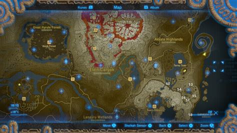 Korok Forest Breath Of The Wild Map - Maps For You