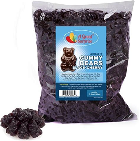 Gummy Bears Bulk – Black Cherry Gummy Bears – Gummi Bears Black - Bulk ...