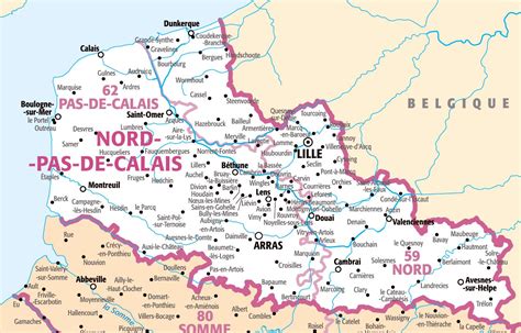 Carte Region Pas De Calais | My blog