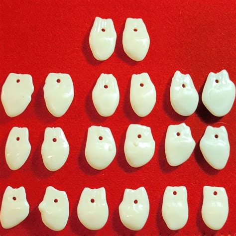 Simulated Elk Teeth, 20 Shapes, approx. 100 count – Shokota Pow-Wow Supply