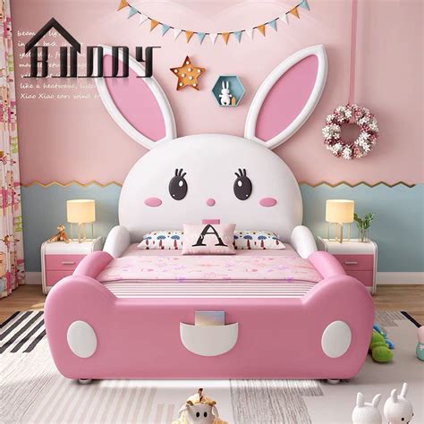 New Design Kid Bed Girls Princess Pink Lovely Kids Bed Bedroom ...