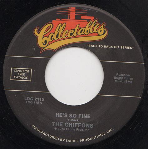 The Chiffons – He's So Fine / A Love So Fine (Black Label, Vinyl) - Discogs