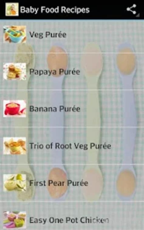 Baby Food Recipes for Android - Download