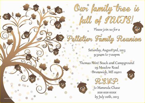 Family Reunion Invitation Templates Free Of Family Reunion Invitations Template Yourweek ...