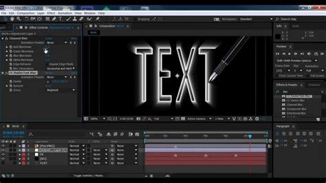 3D text tutorial Adobe After Effects CC 2014 - YouTube